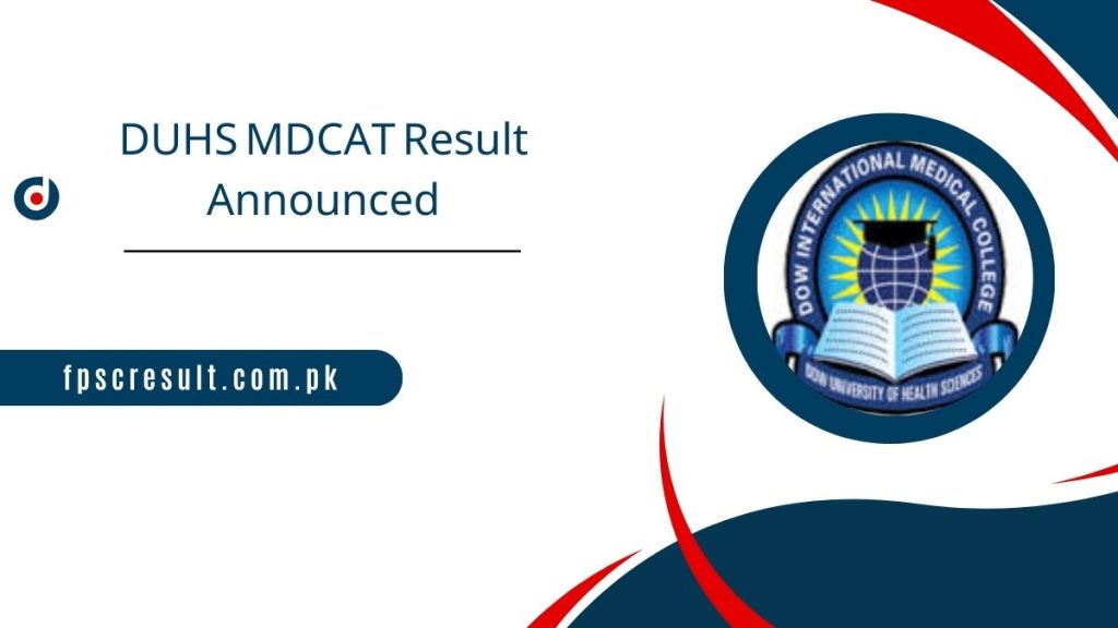 DUHS MDCAT Result 2023 Gazette Download 19 November