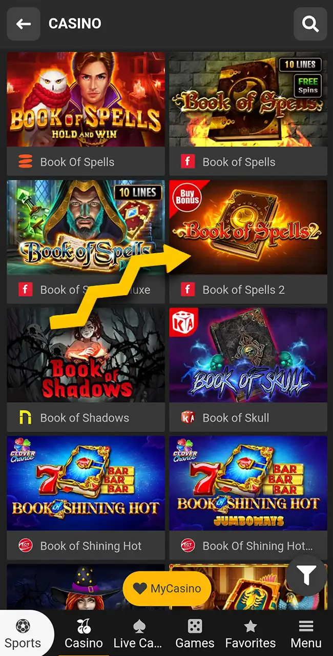 Start playing slots on the Melbet website.